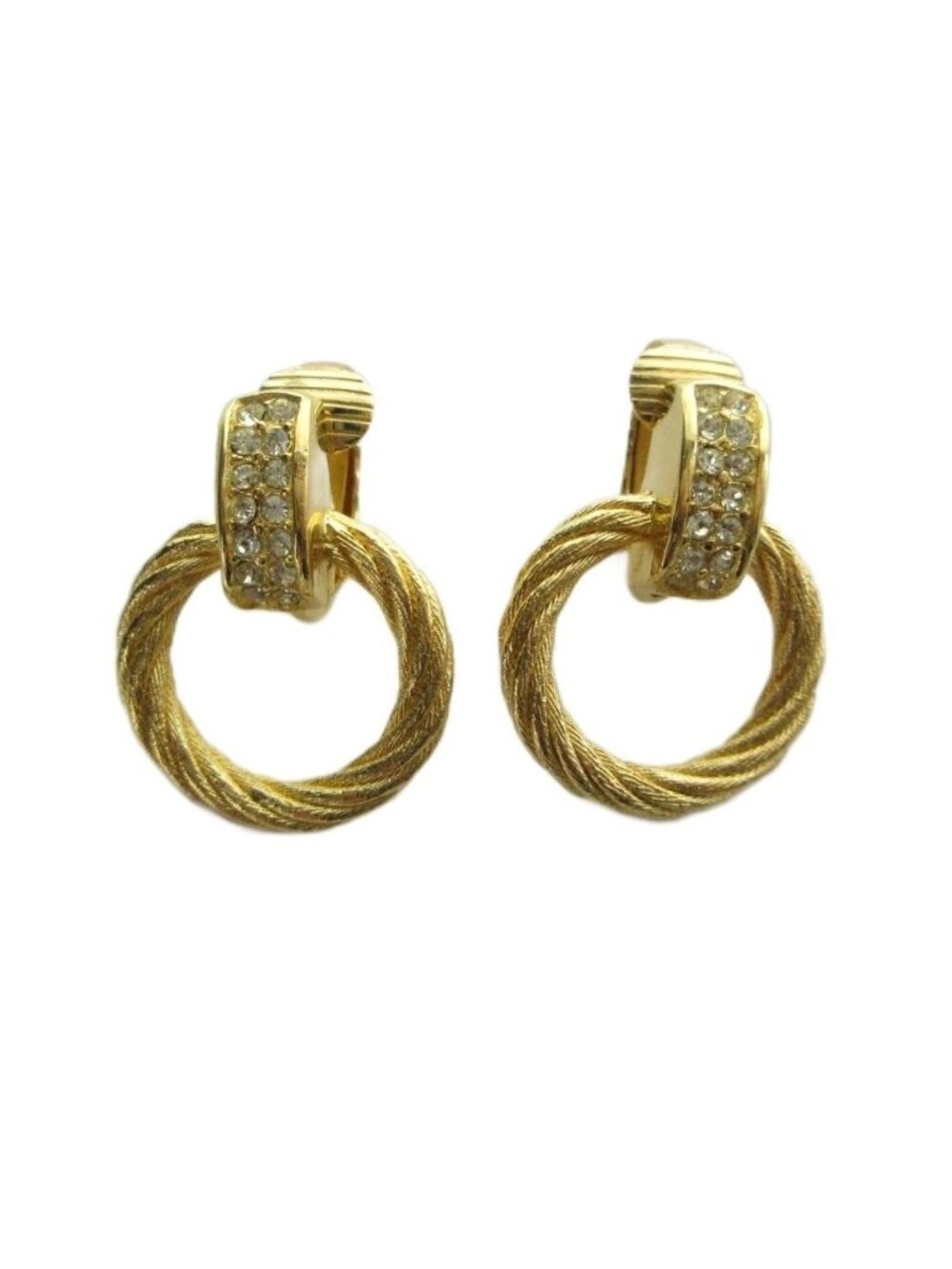 Dior Earrings Clip on Gold